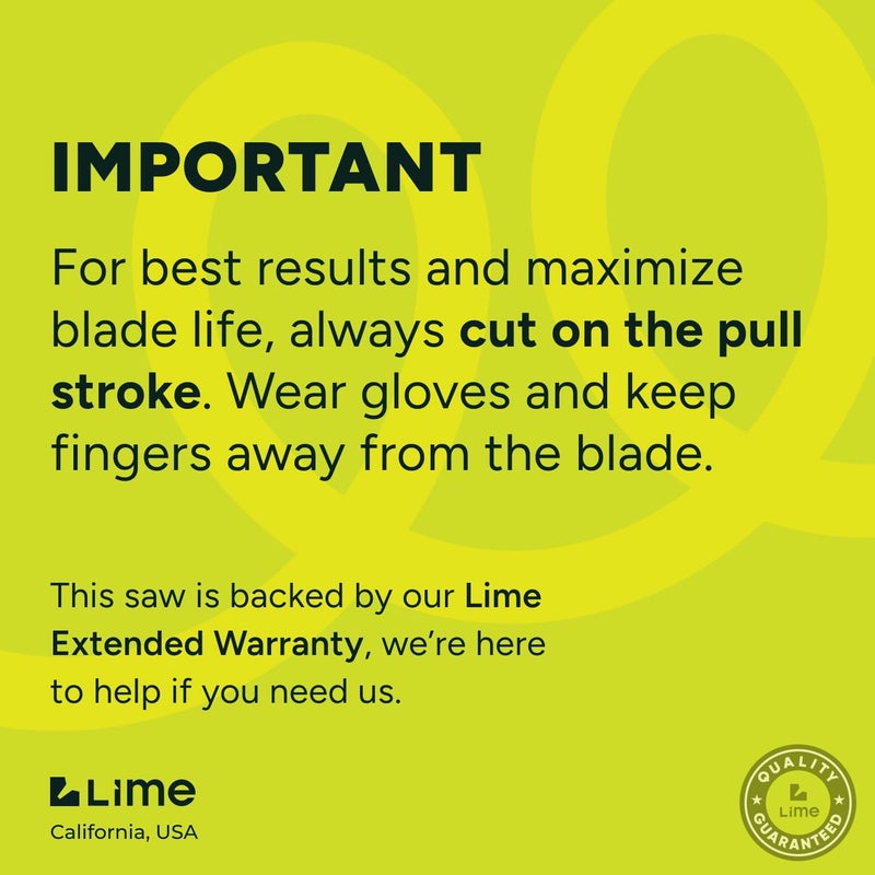 Craft911 GROWIT Folding Camping saw 11 Inch - Heavy Duty Pruning Saw with Triple-Cut SK5 Blade, 7 TPI Razor Teeth for Tree Trimming, Wood Cutting, Camping, Bushcraft, and Gardening - Image 4